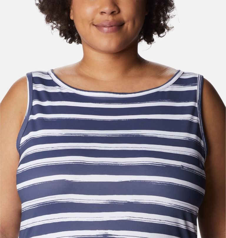 Women's Columbia Chill River Printed Dress Stripe | Plus Size CA-J341L
